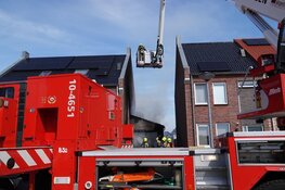 Brand in garage van woning Enkhuizen