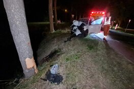 Bestuurder onder invloed crasht tegen boom in Wognum
