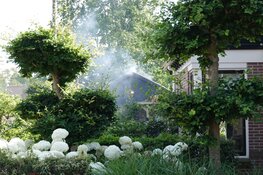 Brand in schuur in Venhuizen