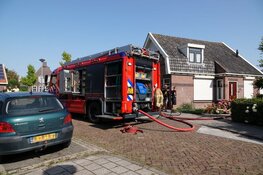 Brand in schuur in Venhuizen