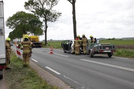 Botsing tussen drie voertuigen in Wognum