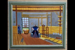 Schilderijen van Arie van Leijen te zien in Hensbroeker Kerk op Open Monumentendag