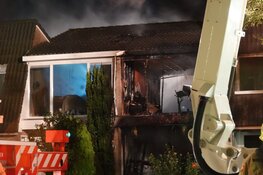 Grote woningbrand in Andijk