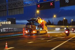 Lange file door ongeval op A7 bij Purmerend
