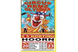 Circus Renz Olympia komt van 20 oktober t/m 23 oktober naar Hoorn