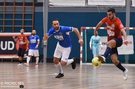 Zaalvoetbalderby nooit een echte wedstrijd. Hovocubo met zevenklapper te sterk voor FC Marlène