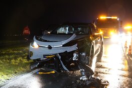 Twee gewonden bij frontale aanrijding op N307