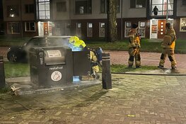 Containerbrand in Enkhuizen snel geblust