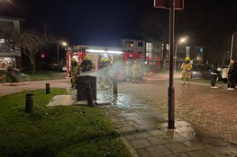 Containerbrand in Enkhuizen snel geblust