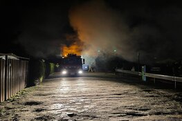 Grote brand op bungalowpark in Wervershoof