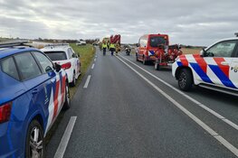 N9 afgesloten na frontale botsing