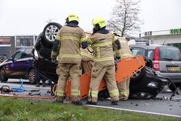 Ernstig ongeval met vijf auto's op N307