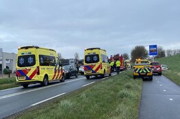 Ernstig ongeval met vijf auto's op N307