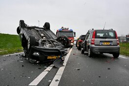 Ernstig ongeval met vijf auto's op N307