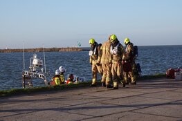 Brand op cruiseschip nabij Enkhuizen