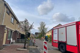 Gaslekkage veroorzaakt tijdens graafwerkzaamheden glasvezel