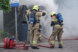 Brand in openbaar toiletgebouw in Enkhuizen