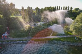 Veel belangstelling voor waterspektakel in Hoorn