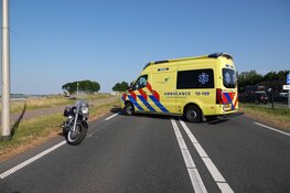 Motorrijdster gewond na val in Enkhuizen