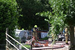 Brand in landbouwschuur in Venhuizen