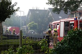 Langdurige schuurbrand in Spanbroek