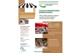 Rommelmarkt zondag 12 november in wijkcentrum Kersenboogerd