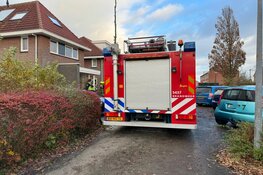 Brand bij garage aan De Zoutman in Oostwoud