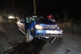 Auto ramt boom in Wervershoof, bestuurder gewond