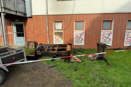 Brand aan Meester Fluitmanstraat in Enkhuizen