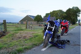 Botsing tussen motorrijder en bestelbus in Wijdenes