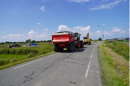 Grote drugs afval dumping in natuurgebied