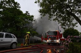 Flinke brand in opslagloods in Hem