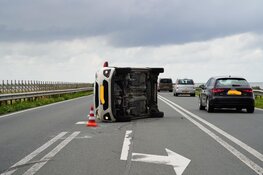 Aanrijding op Markerwaarddijk tussen Enkhuizen en Lelystad