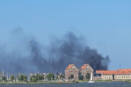 Brand in Grashaven in Hoorn