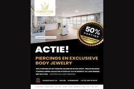 Yasmin nieuwe piercer bij Kingdom Piercings & Jewelry, kortingsactie loopt door tot eind september