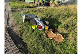 Scooterrijder gewond in Lutjebroek