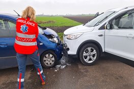 Ongeval tussen twee auto's in Westwoud