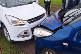 Ongeval tussen twee auto's in Westwoud