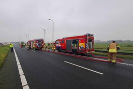 Bakwagen van visboer in brand op A7