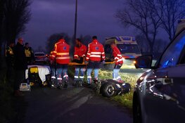 Scooterrijder komt ten val in Hem