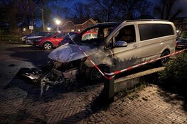 Bestelbus in brand aan Waaigat in Enkhuizen