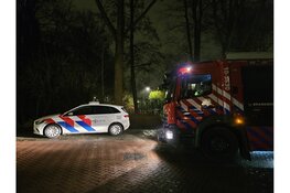 Kerstbomen in brand in Schagen