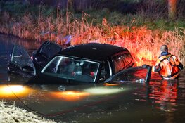 Verlaten auto in ijskoude sloot in Enkhuizen aangetroffen
