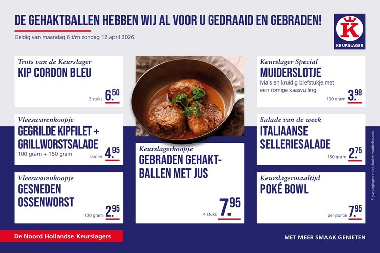 Weekaanbieding bij Ruiter Keurslager