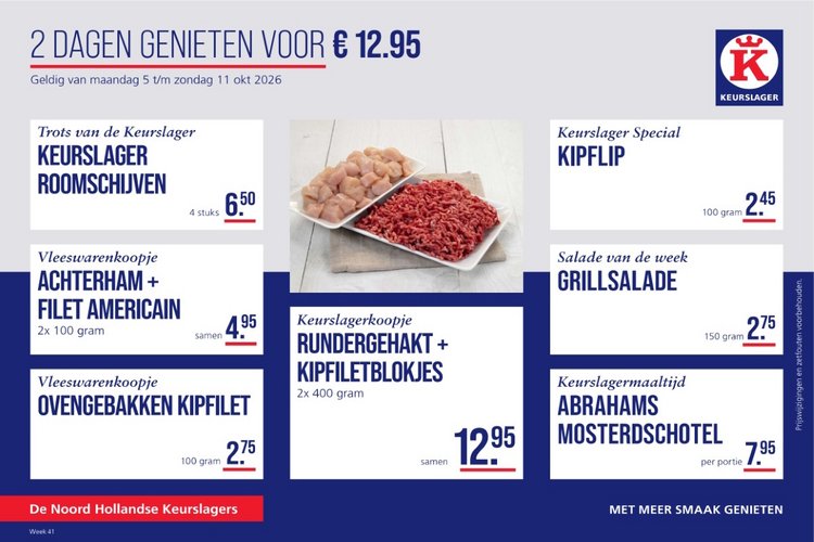 Weekaanbieding bij Ruiter Keurslager