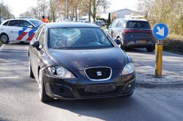 Fietser geschept door auto in Grootebroek