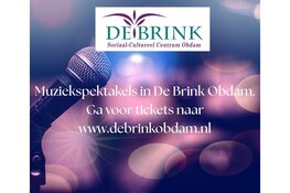 Voor het bijwonen van optredens in De Brink Obdam moet je snel tickets bestellen