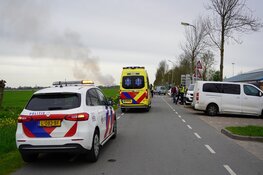 Fietser gewond na aanrijding met bestelbus
