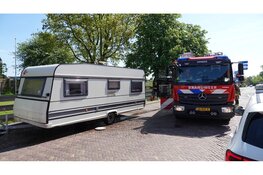 Kleine brand in caravan snel geblust door omstanders