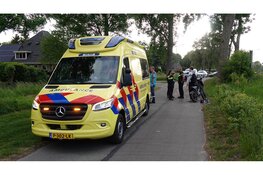 Scooter en fatbike botsen op fietspad langs A.C. de Graafweg in Opmeer